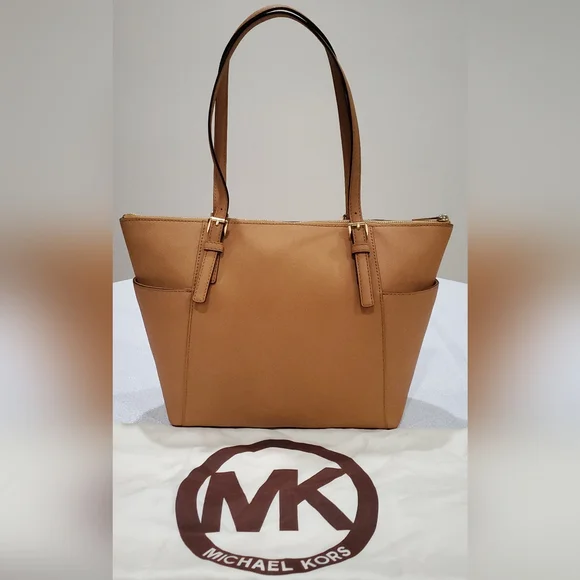 Michael Kors Jet Set East West Saffiano Leather Tote - Picture 6 of 16